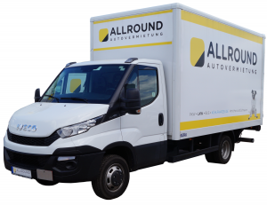 Lieferwagen Koffer T6 Allround Autovermietung_3,5t Lieferwagen mit Koffer und Labo