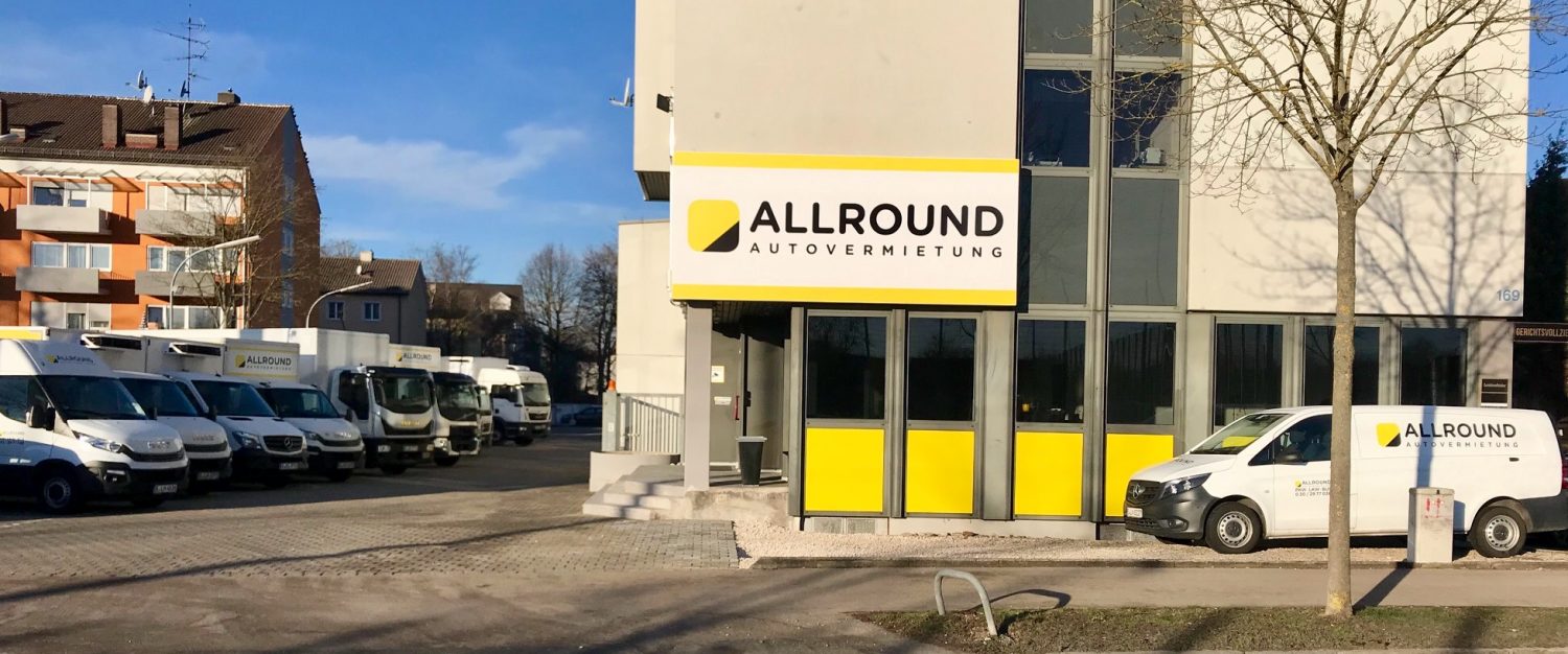 Standort der ALLROUND Autovermietung in Augsburg